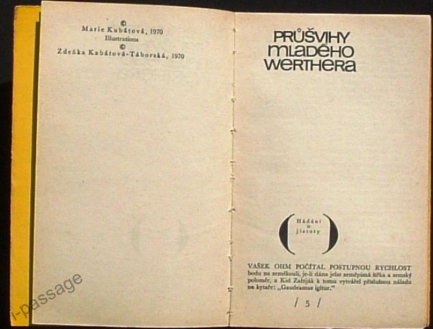 Průšvihy mladého Werthera - 3 Průšvihy mladého Werthera - 3