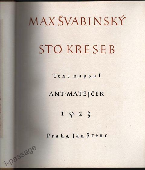 Max Švabinský - Sto kreseb - 2 Max Švabinský - Sto kreseb - 2
