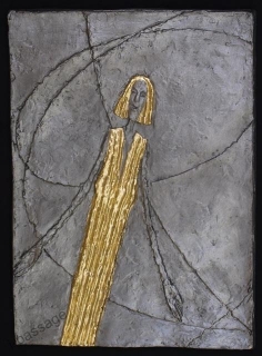 Astronomie - cínový reliéf střední