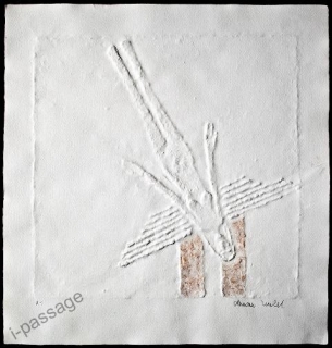 Padající anděl I. - velký reliéfní tisk